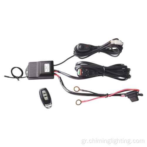 12-24V Μεγάλη απόσταση 100m τηλεχειριστήριο Blitz Flash Car LED Light Wire Harness για 1 φως